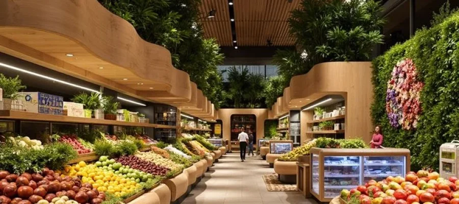 Exploring Organic Shapes in Grocery Store Blobitecture Design